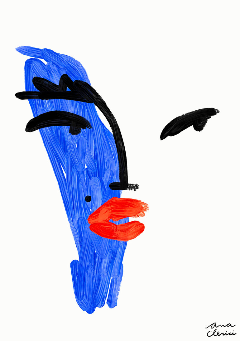 Quadro Mancha Azul
