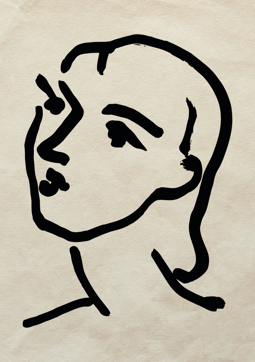 Quadro Matisse Abstract Face II