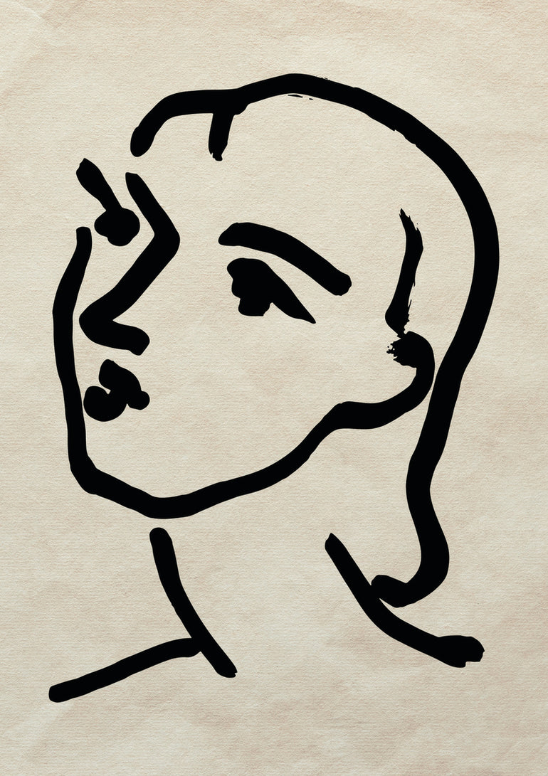 Quadro Matisse Abstract Face II