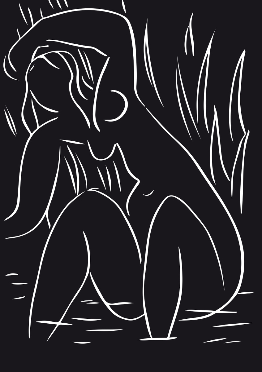 Quadro Matisse Nude Black