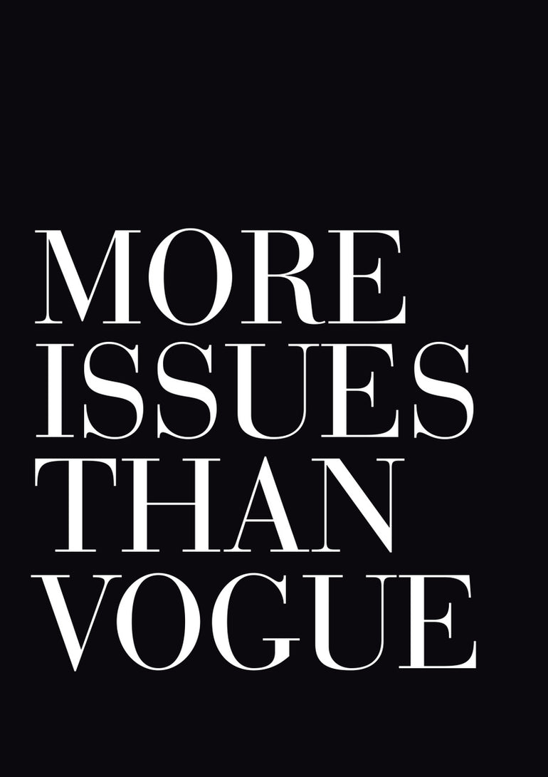 Quadro More Issues Than Vogue Preto