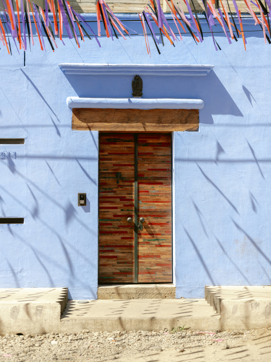 Quadro Oaxacan Door Colorful Travel Photography Mexico