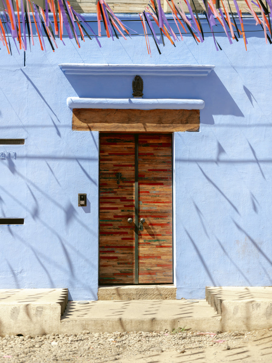 Quadro Oaxacan Door Colorful Travel Photography Mexico