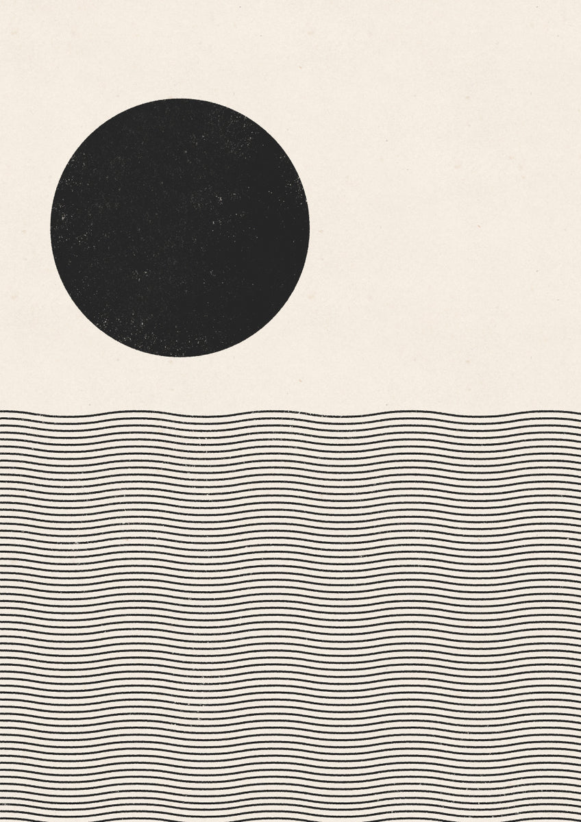 Quadro Ocean Woodblock