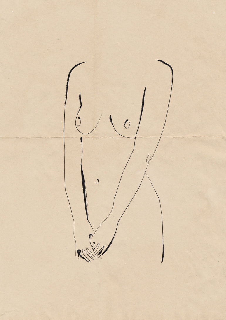 Quadro Pencil on Paper Nude 01