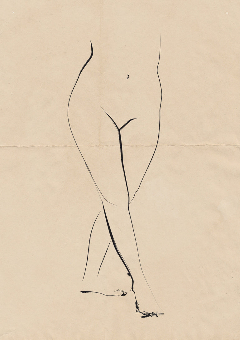Quadro Pencil on Paper Nude 02