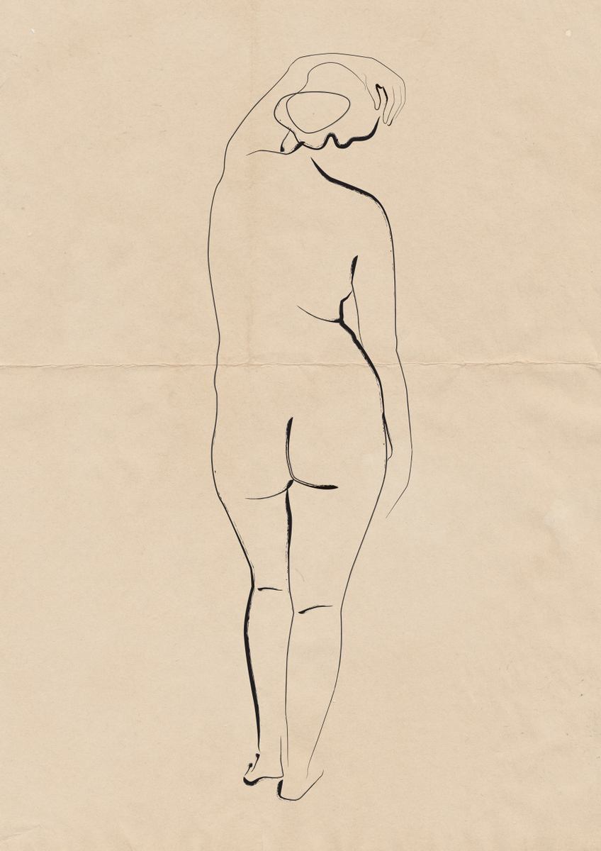 Quadro Pencil on Paper Nude 03