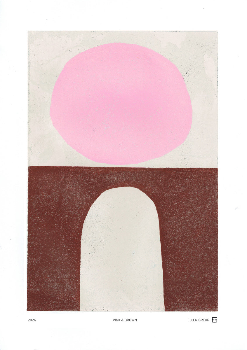 Quadro Pink Brown Forms