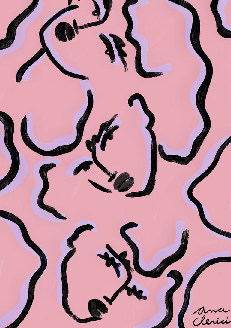 Quadro Pink Faces