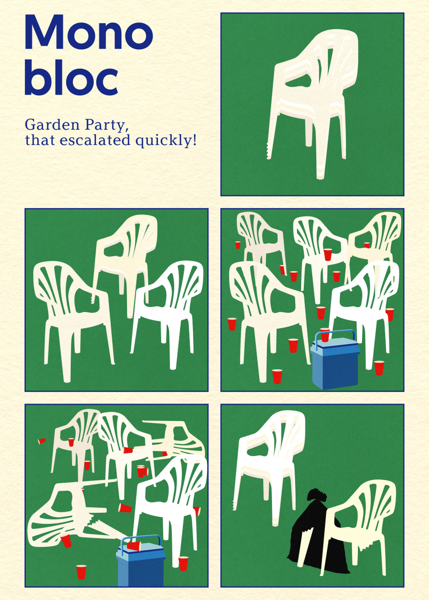 Quadro Poster Monobloc Five Squares