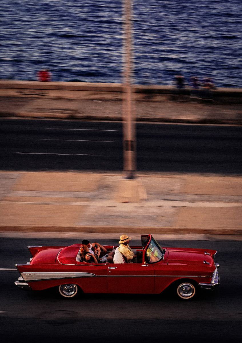 Quadro Red Car Driving