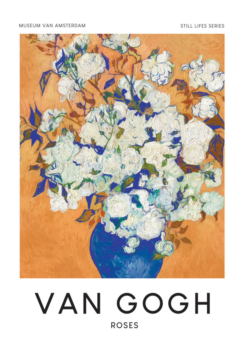 Quadro Roses by Van Gogh