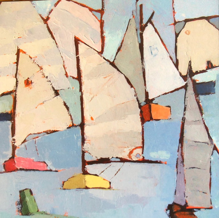 Quadro Rounding The Marker By Phyllis Adams