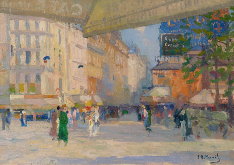 Quadro Rue De Paris By Elie Anatole Pavil