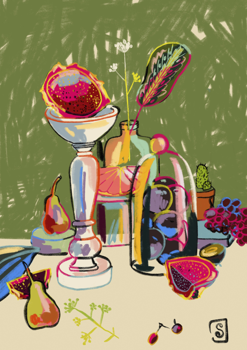 Quadro Still Life with Dragon Fruit