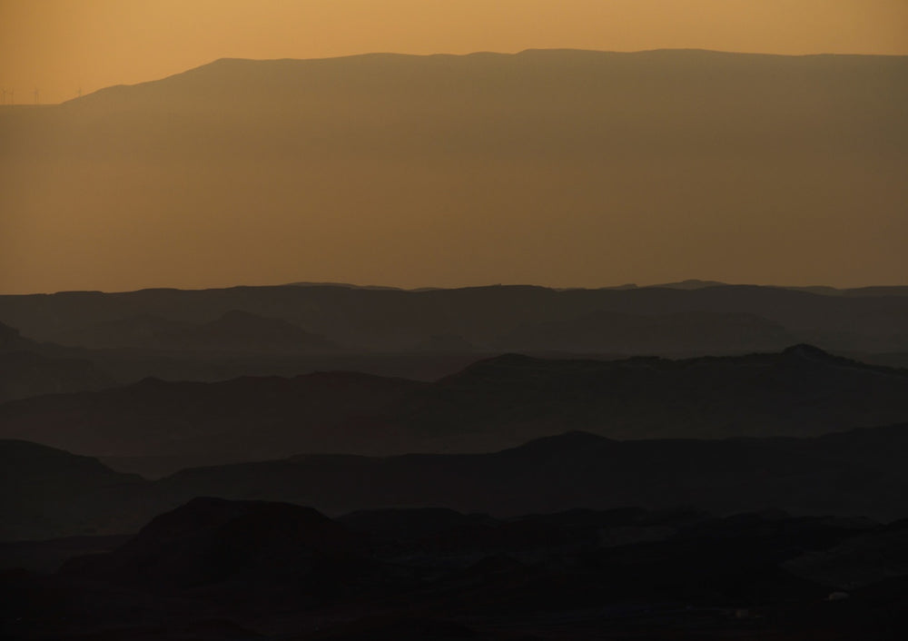 Quadro Sunrise over Ramon crater #3