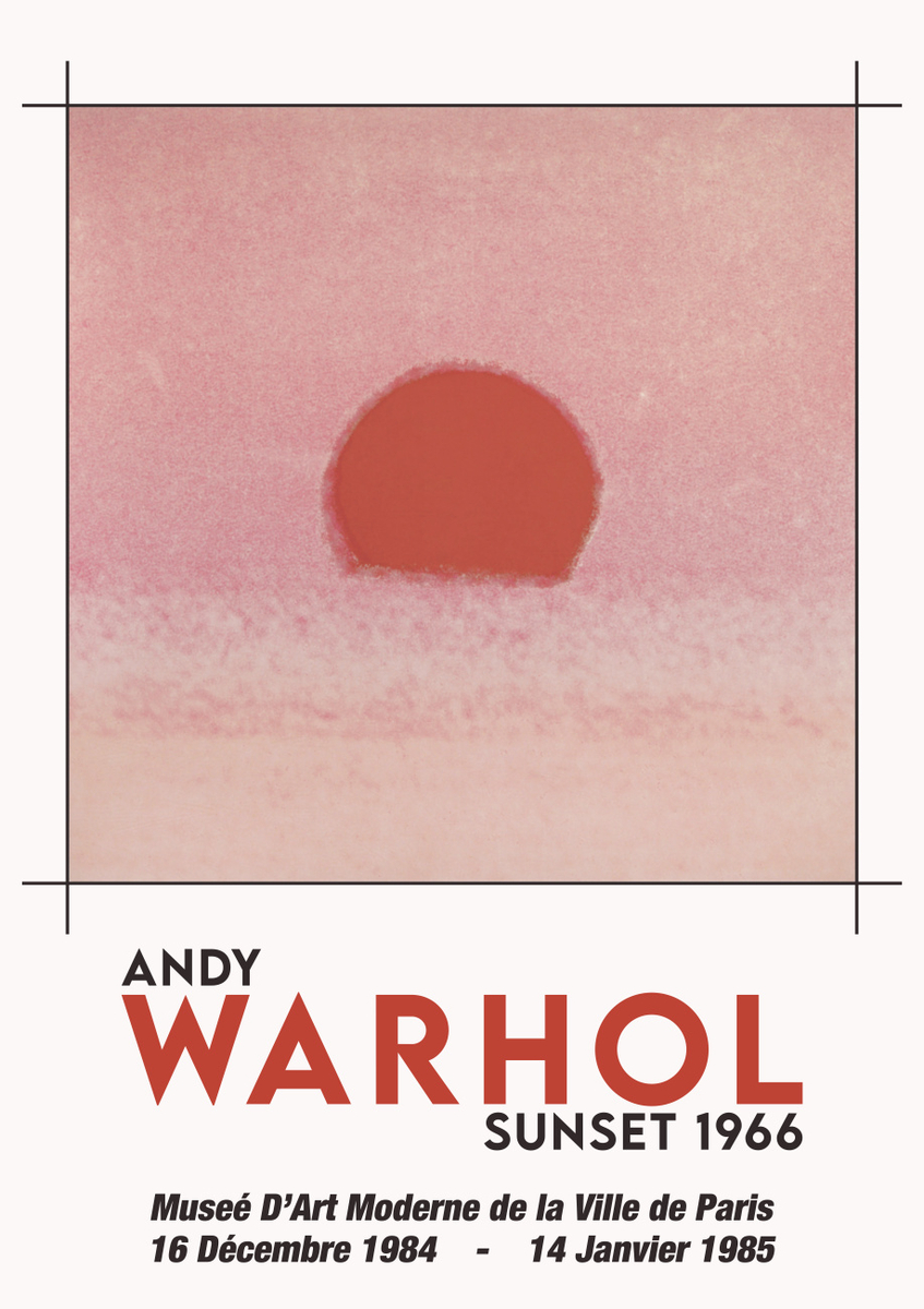 Quadro Sunset By Andy Warhol