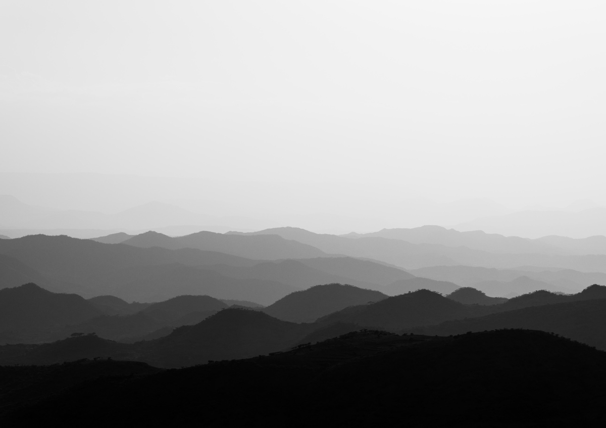Quadro Sunset in the Mountains of Ethiopia