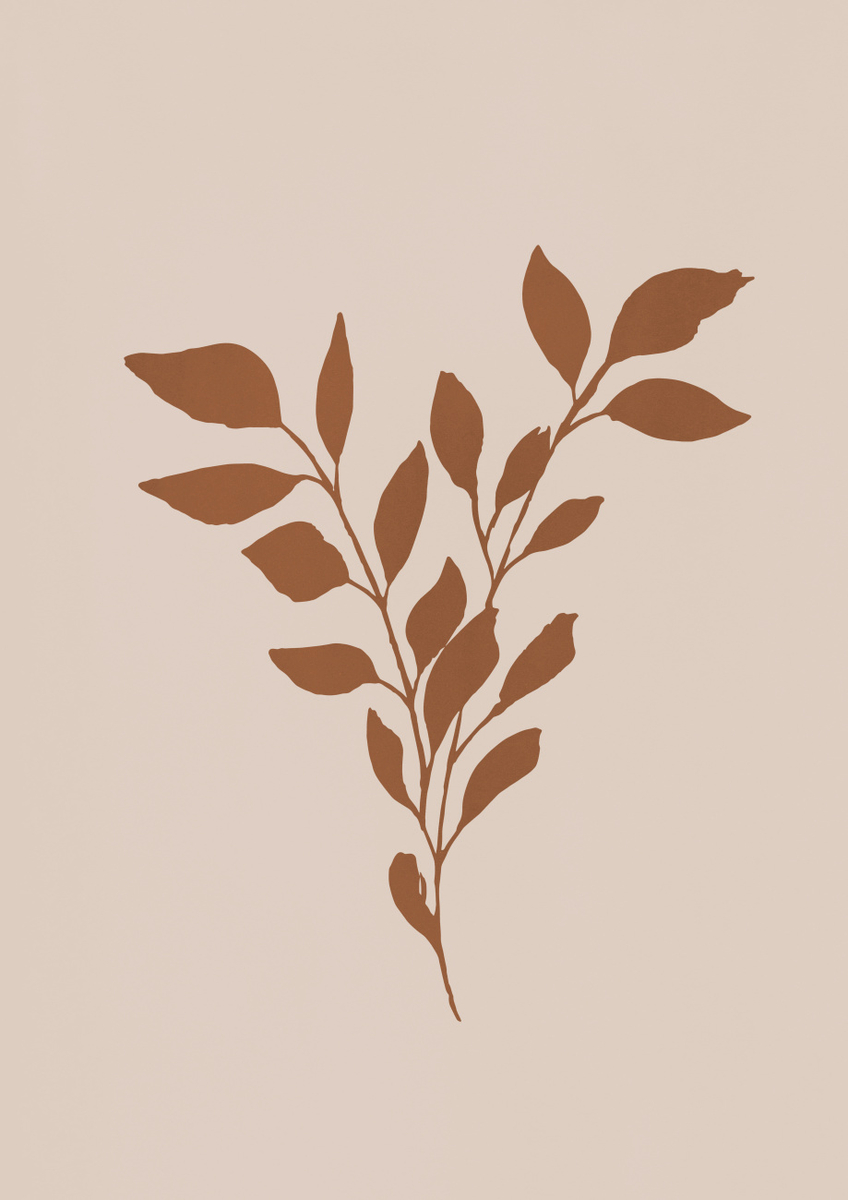 Quadro Terracotta Leaves