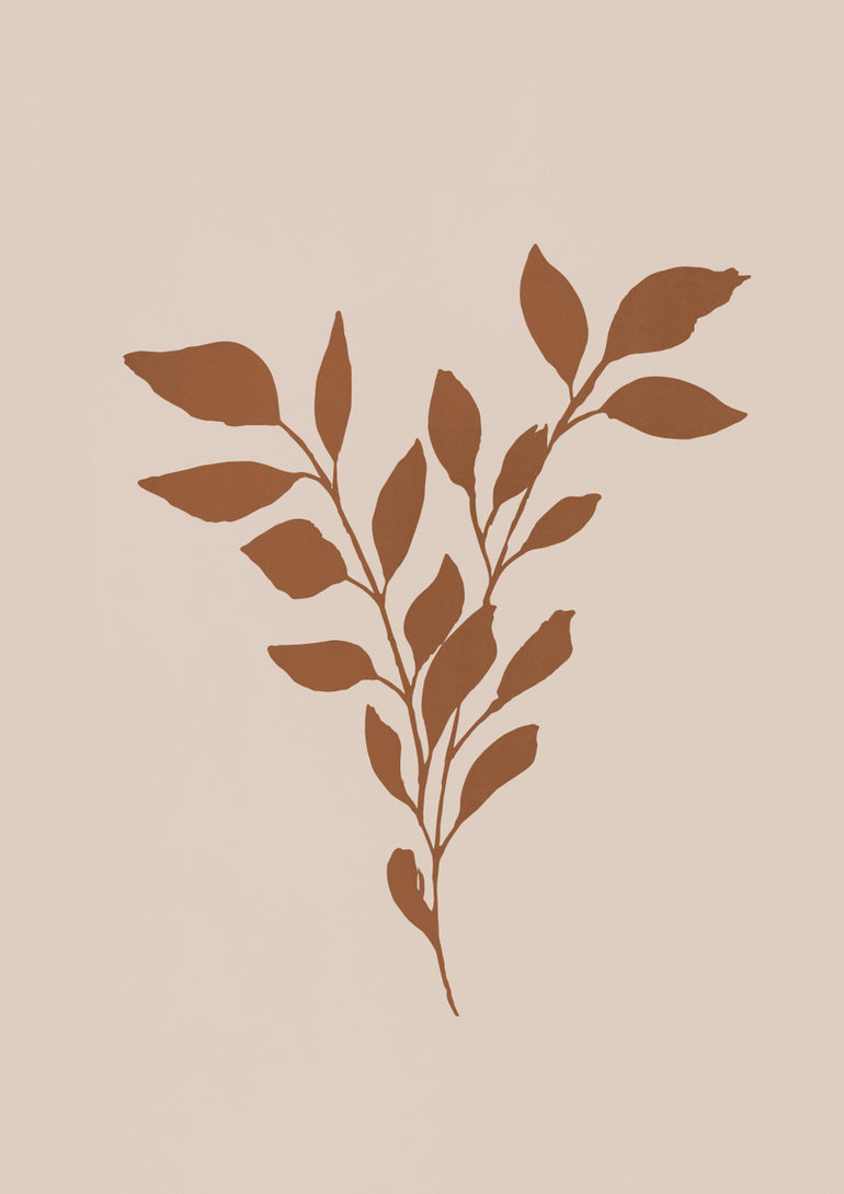 Quadro Terracotta Leaves