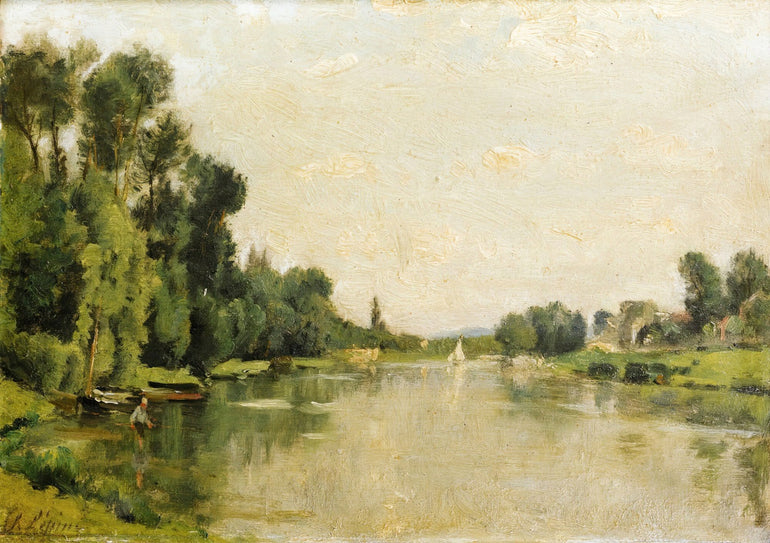 Quadro The Marne Between Creteil And Saint-Maur By Stanislas Lepine