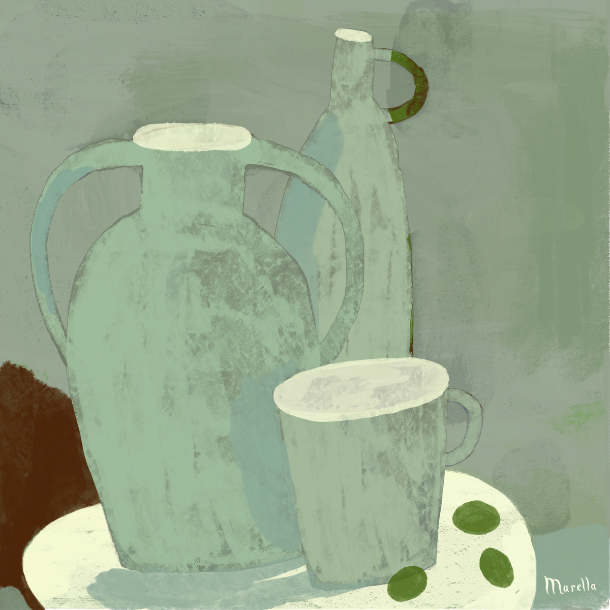 Quadro Tre Olive