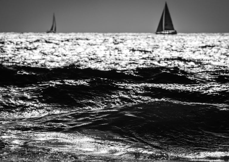 Quadro Two Sailboats