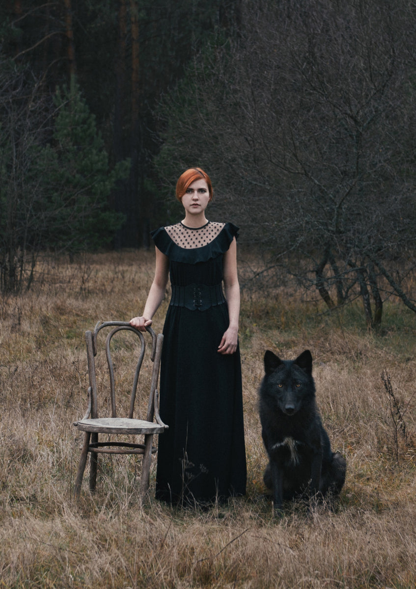 Quadro Misterious Woman and Wolf