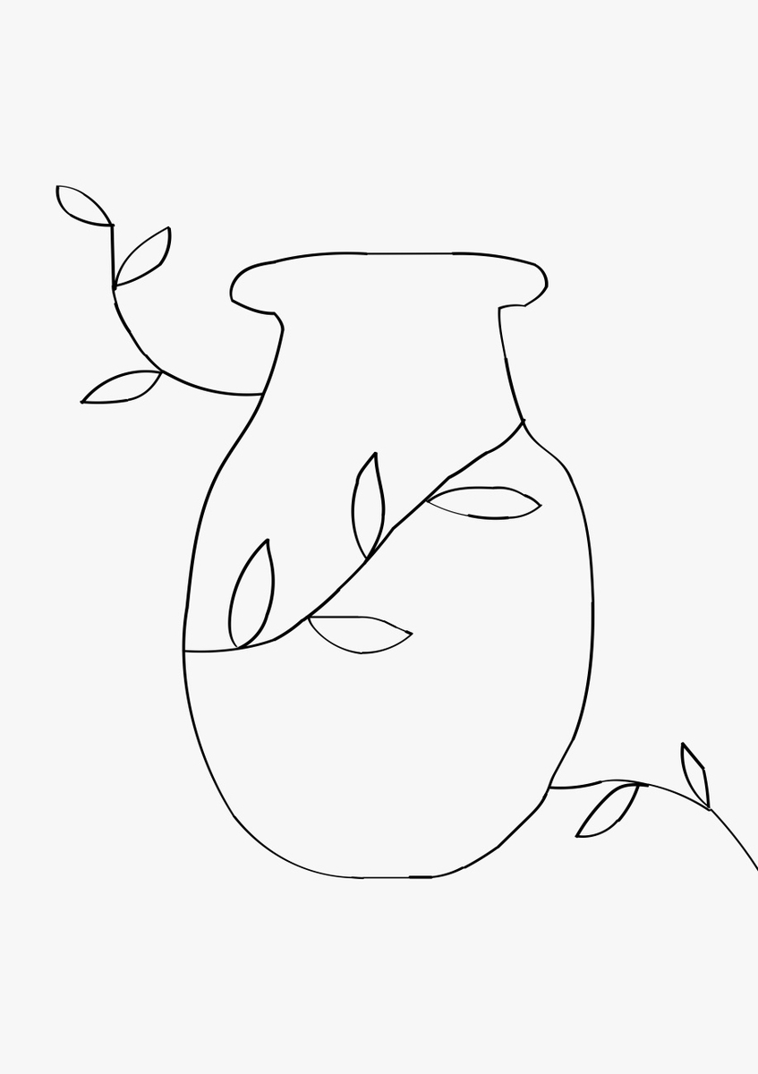 Quadro Vaso Imperfeito 1
