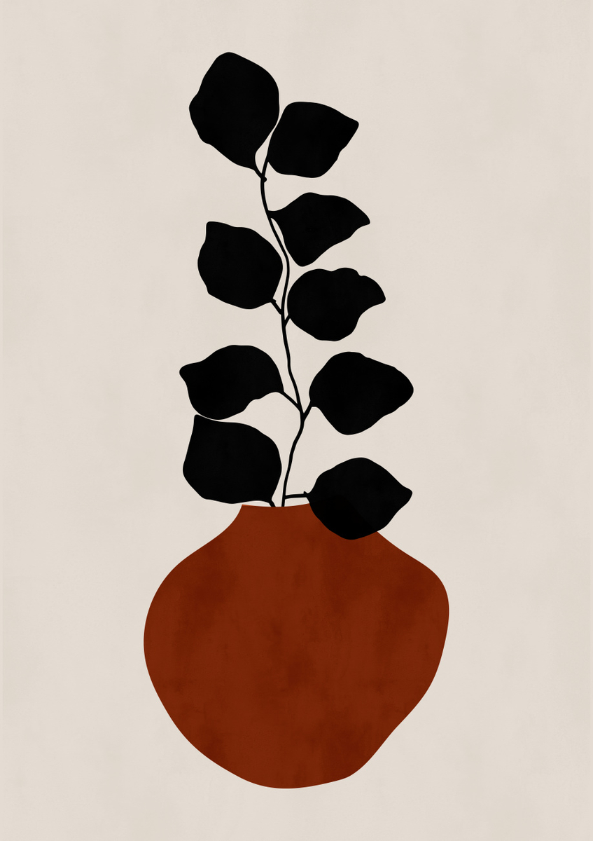 Quadro Vaso Rosso