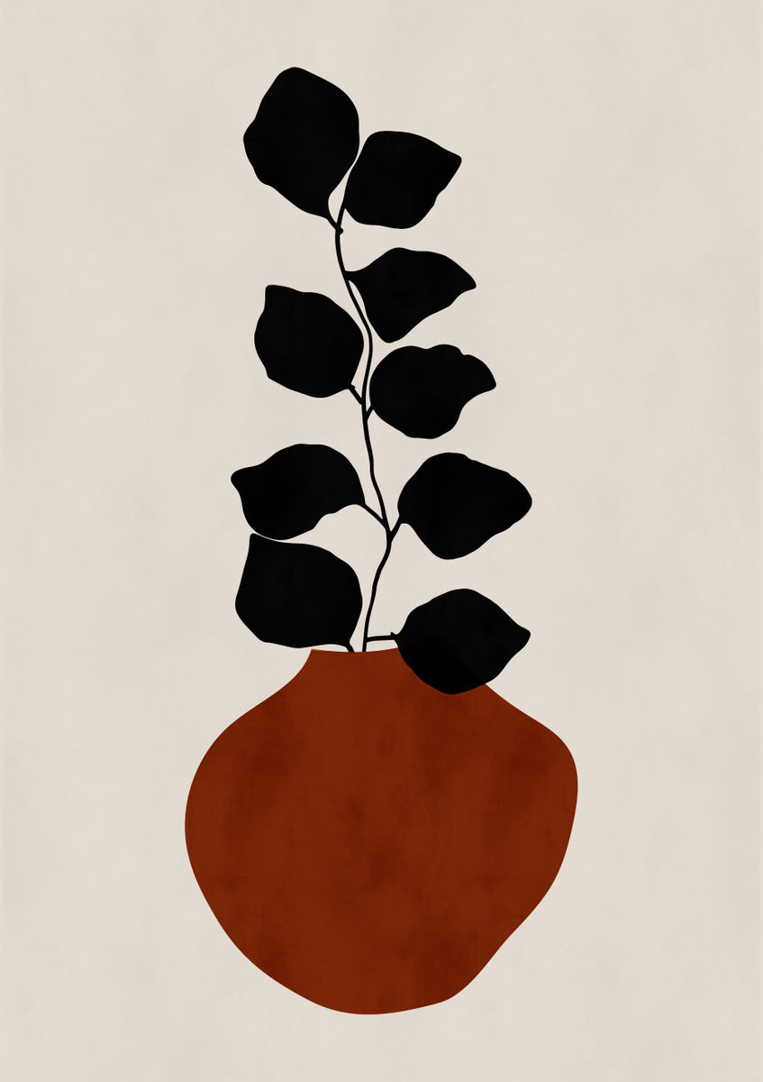 Quadro Vaso Rosso