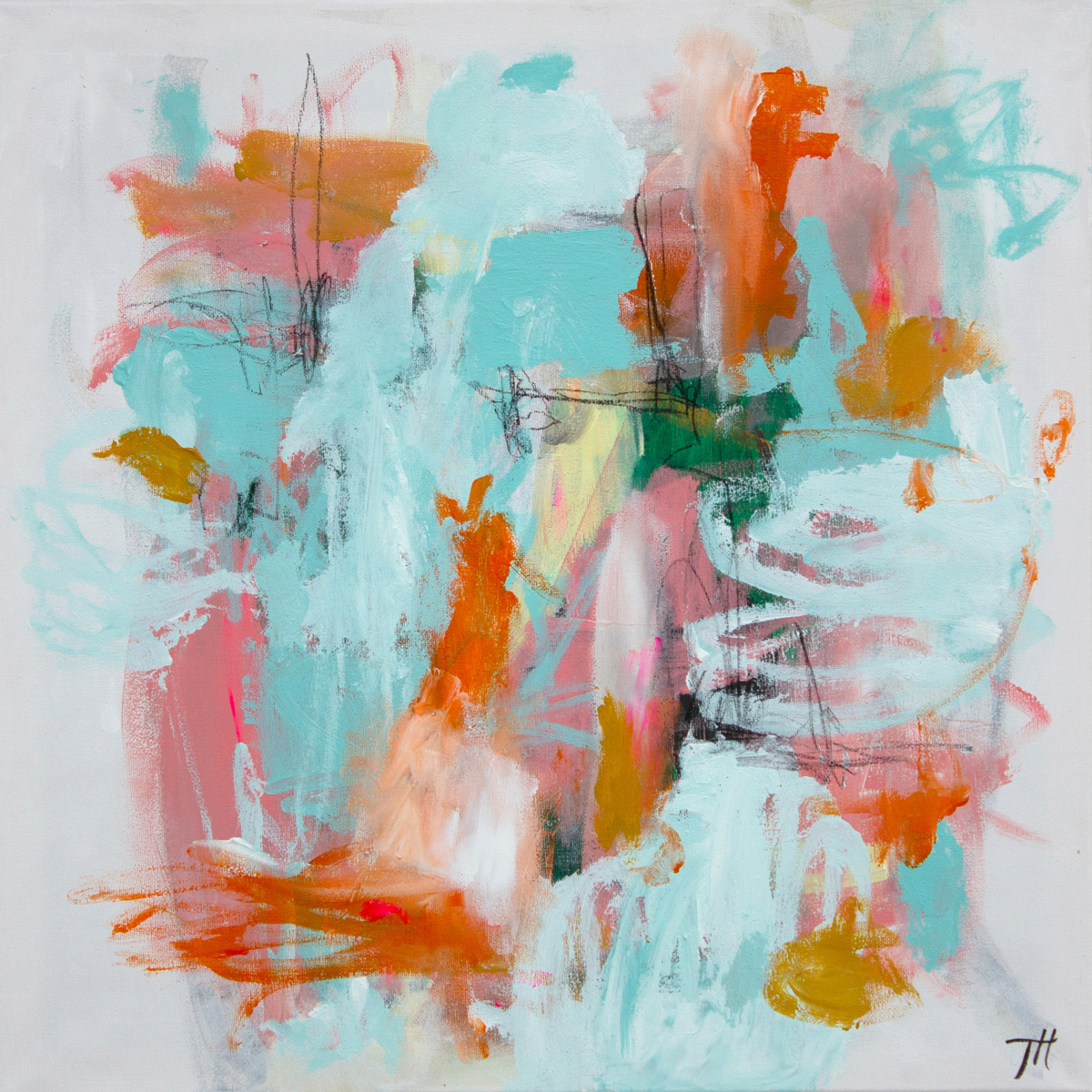 Quadro Vibrant Abstract Flow