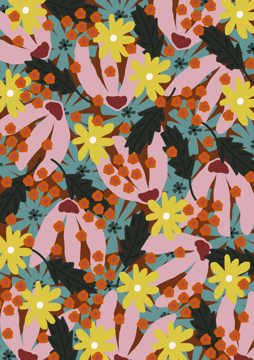 Quadro Windy Day Floral I