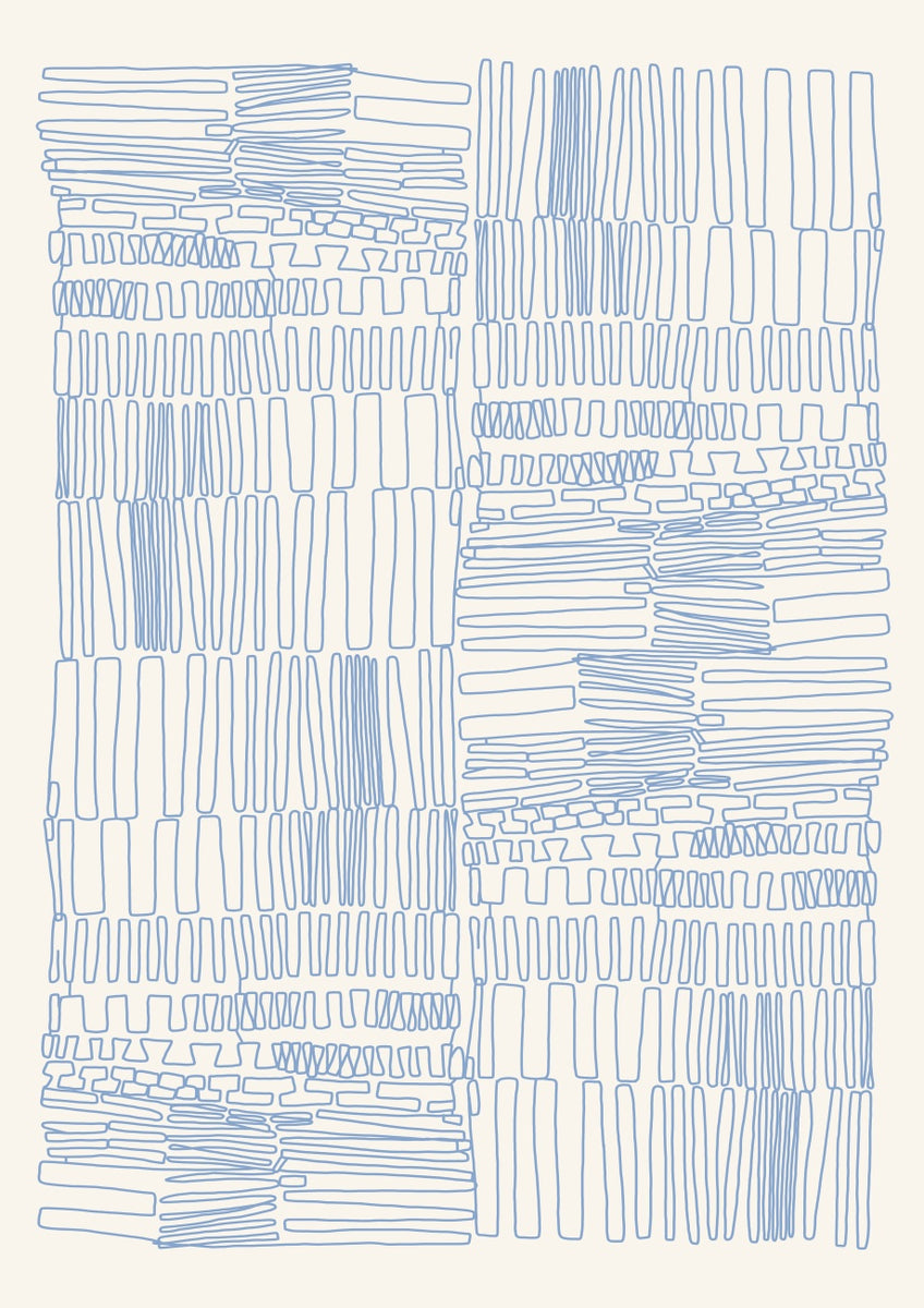 Quadro Wire Bleu