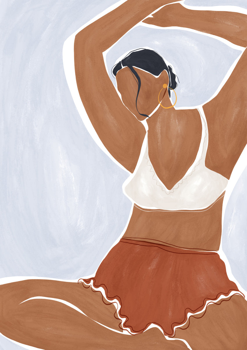 Quadro Woman Doing Yoga In Bikini Print By Ivy Green