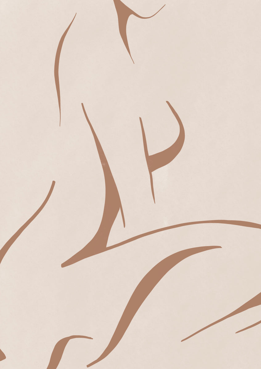 Quadro Woman Figure Lines