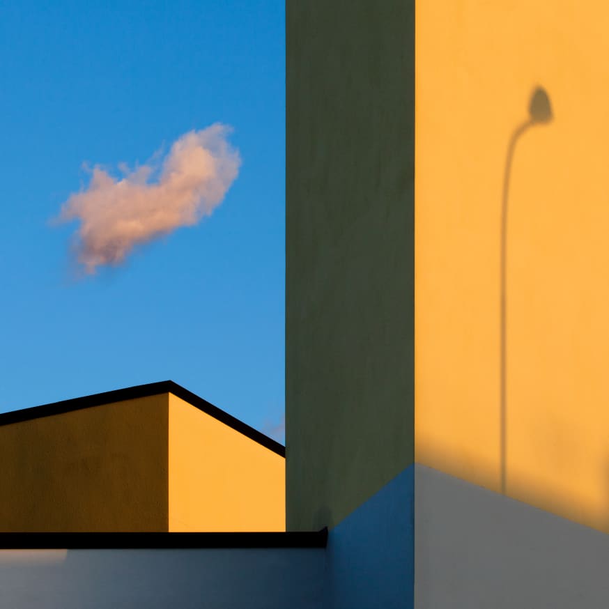 Quadro Composition of Beige and Gray with Shadows and Cloud By Gianluca Morello - Obrah | Quadros e Posters para Transformar a Parede