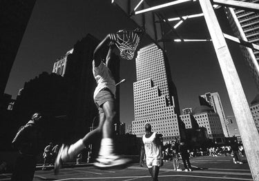 Quadro Dunking From the Series Metropolis By Dieter Matthes
