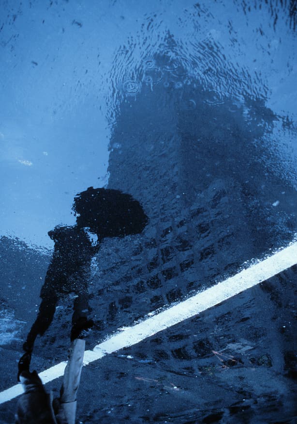 Quadro Swinging in the Rain From the Series New York Blues