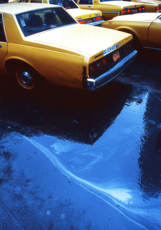 Quadro Yellow Cabs From the Series New York Blues By Dieter Matthes