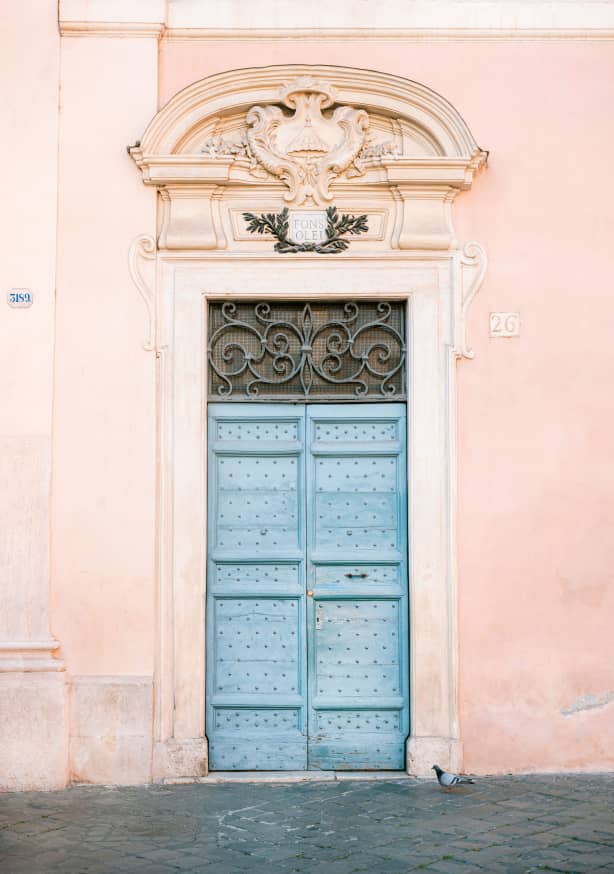 Quadro Pastel Trastevere Rome Italy Travel Photography By Raisa Zwart