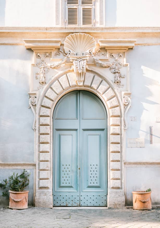 Quadro Blue Tones of Rome Italy Travel Photography