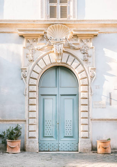 Quadro Blue Tones of Rome Italy Travel Photography