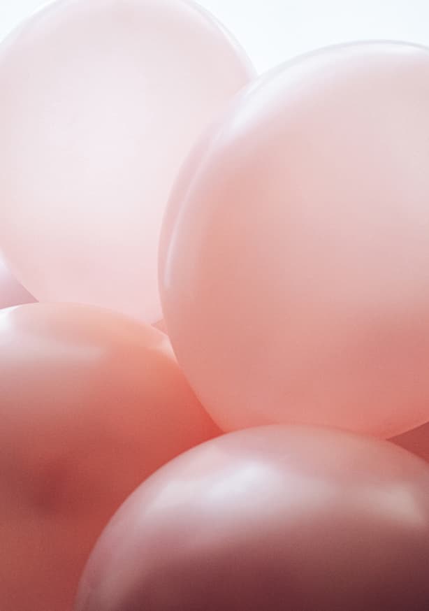 Quadro Rosy Balloons By Uplusmestudio