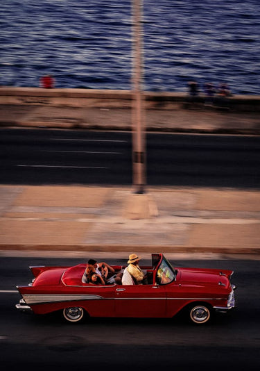 Quadro Red Car Driving
