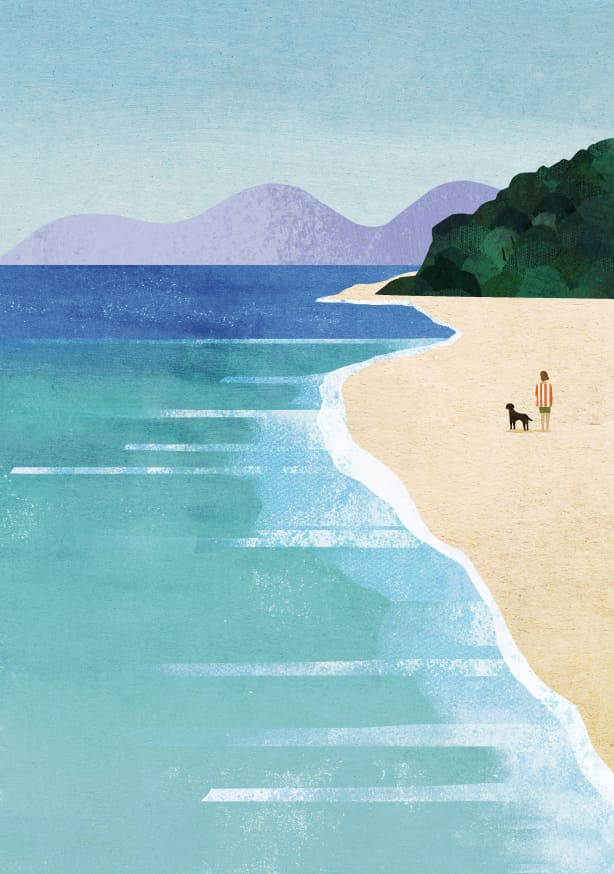 Quadro Beach Girl III By Longwayhome