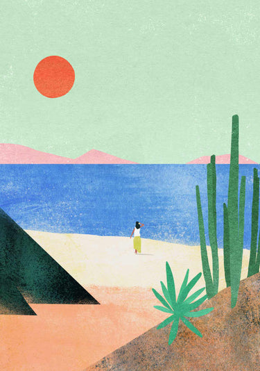 Quadro Beach Girl II By Longwayhome
