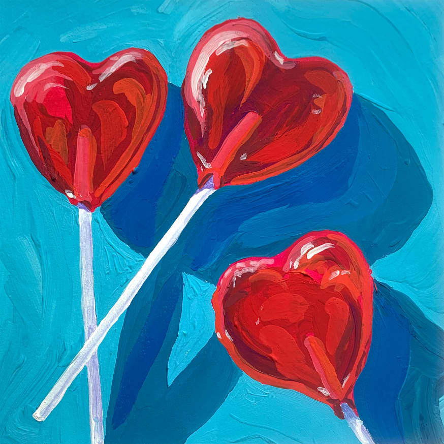 Quadro Heart Lollipops
