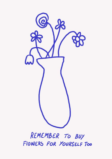 Quadro Buy Flowers For Yourself By Athene Fritsch