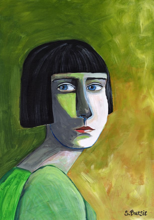 Quadro Lady with the Look By Sharyn Bursic